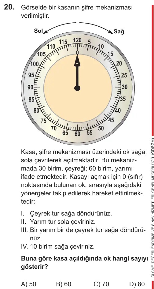 LGS 2021 Sözel Türkçe 20. Soru görseli