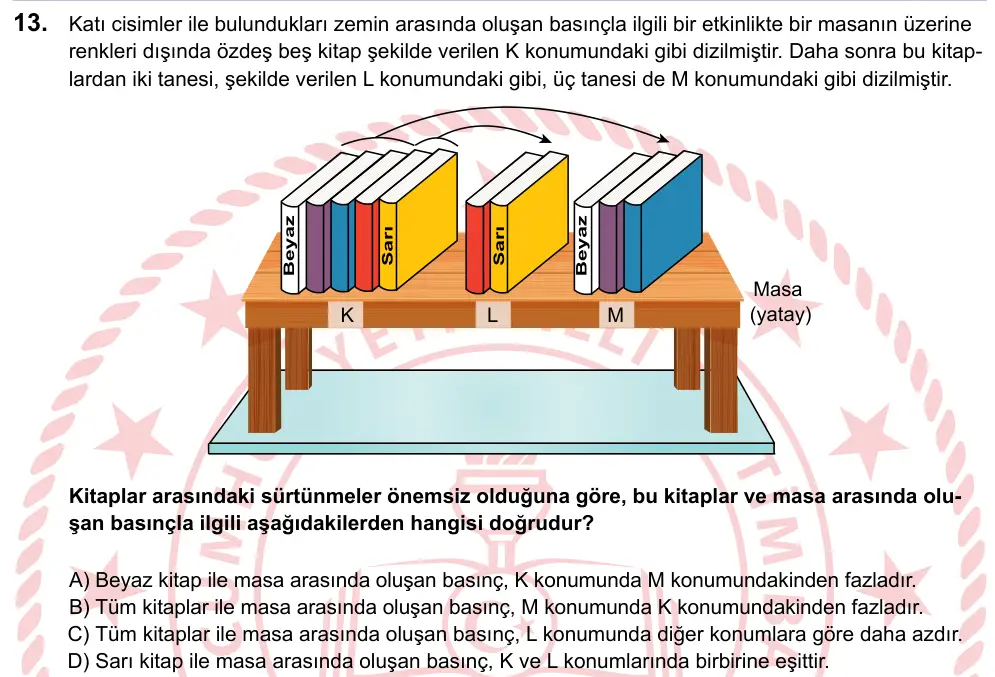 LGS 2023 Sayısal Fen Bilimleri 13. Soru görseli