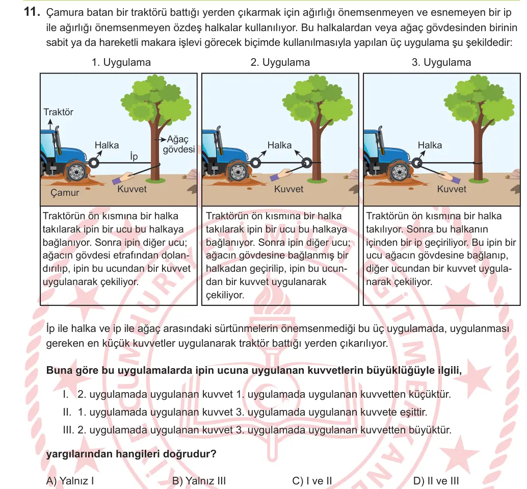 LGS 2026 Sayısal Fen Bilimleri 11. Soru görseli