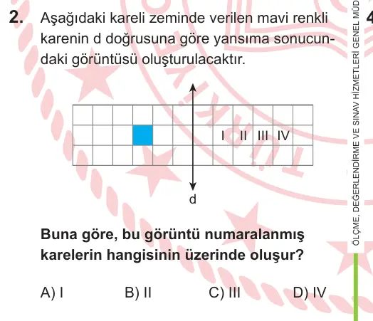 LGS 2026 Sayısal Matematik 2. Soru görseli