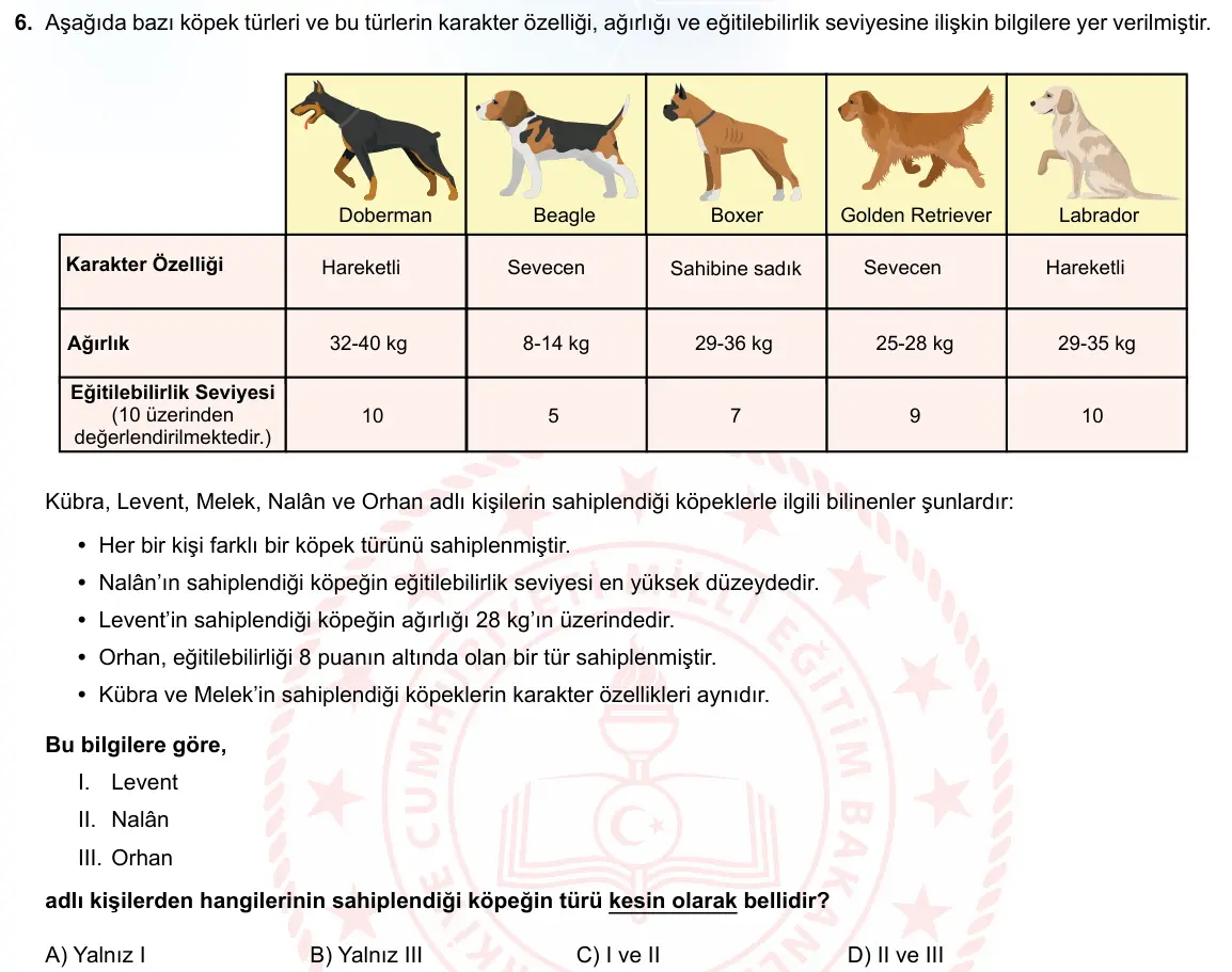 LGS Örnek Soruları Ekim 2021 Sözel Türkçe 6. Soru görseli