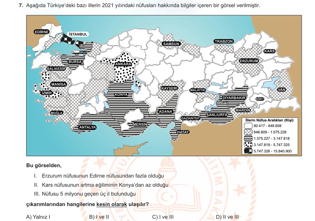 LGS Örnek Soruları Ekim 2022 Sözel Türkçe 7. Soru görseli