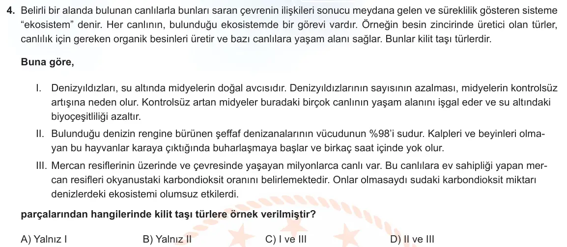 LGS Örnek Soruları Kasım 2022 Sözel Türkçe 4. Soru görseli