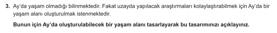 5. Sınıf Fen Bilimleri 2023-2024 1. Dönem 1. Yazılı 2. Bölüm 3. Soru görseli