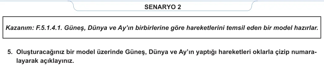 5. Sınıf Fen Bilimleri 2023-2024 1. Dönem 1. Yazılı 2. Bölüm 4. Soru görseli (2/2)