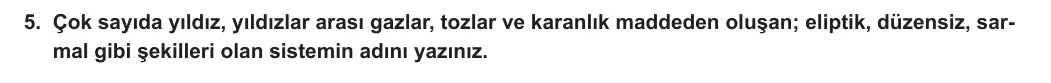 7. Sınıf Fen Bilimleri 2023-2024 1. Dönem 1. Yazılı 1. Bölüm 5. Soru görseli