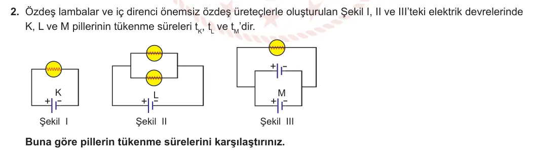 10. Sınıf Fizik 2023-2024 1. Dönem 1. Yazılı 3. Bölüm 2. Soru görseli