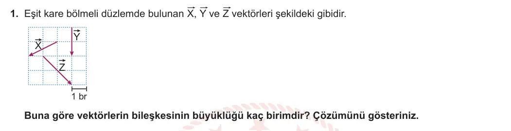 11. Sınıf Fizik 2023-2024 1. Dönem 1. Yazılı 1. Bölüm 1. Soru görseli
