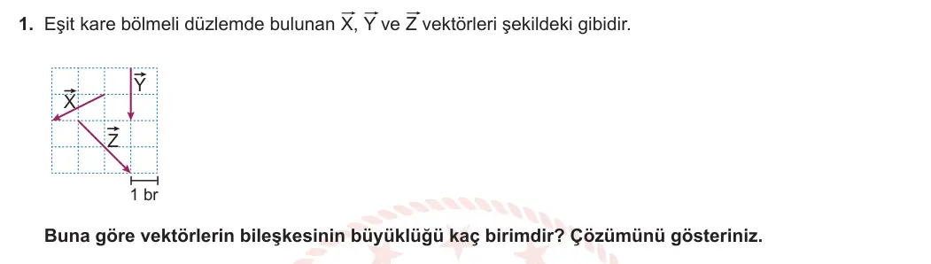 11. Sınıf Fizik 2023-2024 1. Dönem 1. Yazılı 2. Bölüm 1. Soru görseli