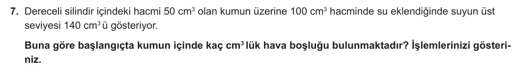 9. Sınıf Fizik 2023-2024 1. Dönem 1. Yazılı 3. Bölüm 7. Soru görseli