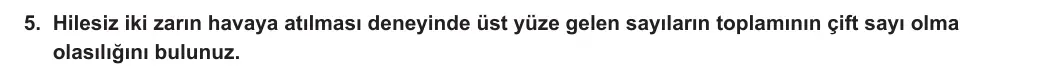 10. Sınıf Matematik 2023-2024 1. Dönem 1. Yazılı 2. Bölüm 5. Soru görseli