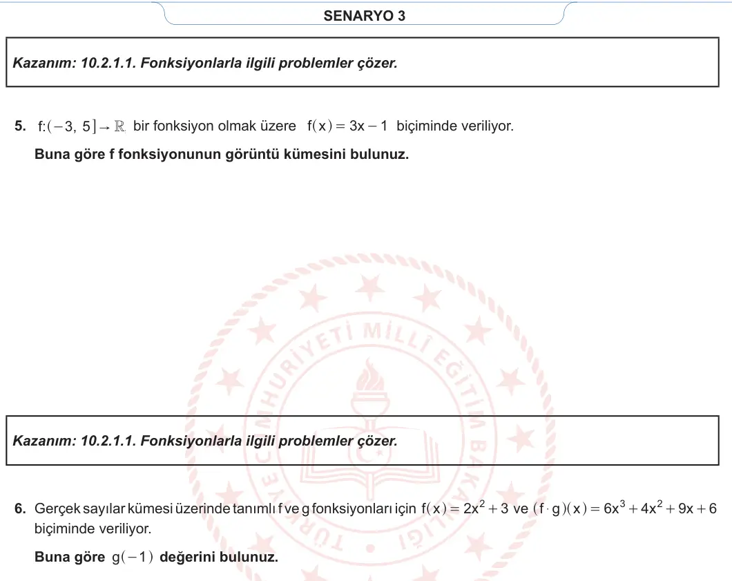 10. Sınıf Matematik 2023-2024 1. Dönem 1. Yazılı 3. Bölüm 4. Soru görseli (2/2)