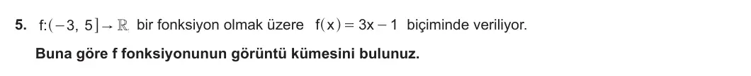 10. Sınıf Matematik 2023-2024 1. Dönem 1. Yazılı 3. Bölüm 5. Soru görseli