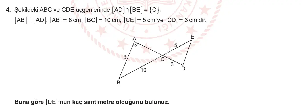 11. Sınıf Matematik 2023-2024 1. Dönem 1. Yazılı 4. Bölüm 4. Soru görseli (1/2)