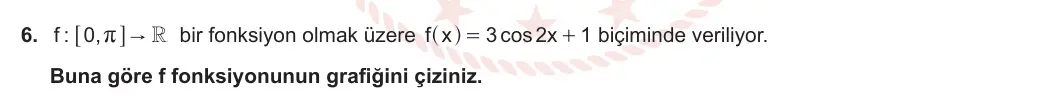 11. Sınıf Matematik 2023-2024 1. Dönem 1. Yazılı 4. Bölüm 6. Soru görseli (1/2)