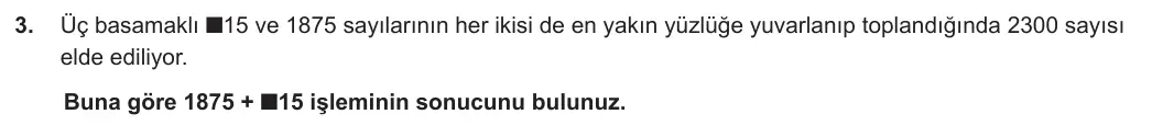 5. Sınıf Matematik 2023-2024 1. Dönem 1. Yazılı 2. Bölüm 3. Soru görseli