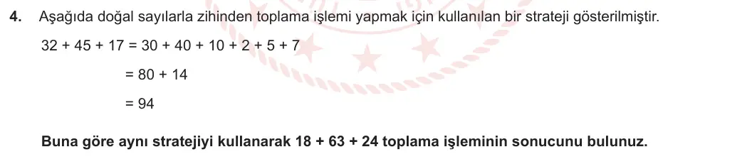 5. Sınıf Matematik 2023-2024 1. Dönem 1. Yazılı 3. Bölüm 4. Soru görseli