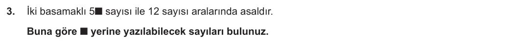 8. Sınıf Matematik 2023-2024 1. Dönem 1. Yazılı 3. Bölüm 3. Soru görseli