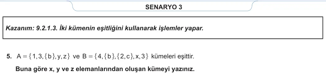 9. Sınıf Matematik 2023-2024 1. Dönem 1. Yazılı 3. Bölüm 4. Soru görseli (2/2)