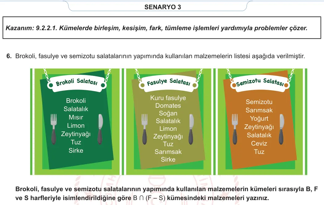 9. Sınıf Matematik 2023-2024 1. Dönem 1. Yazılı 3. Bölüm 5. Soru görseli (2/2)