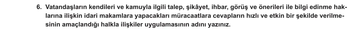 6. Sınıf Sosyal Bilgiler 2023-2024 1. Dönem 1. Yazılı 2. Bölüm 6. Soru görseli