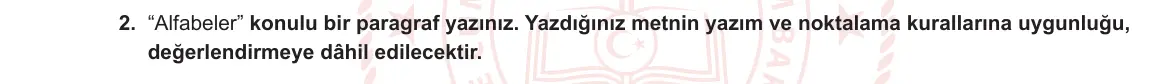 10. Sınıf Türk Dili ve Edebiyatı 2023-2024 1. Dönem 1. Yazılı 1. Bölüm 2. Soru görseli