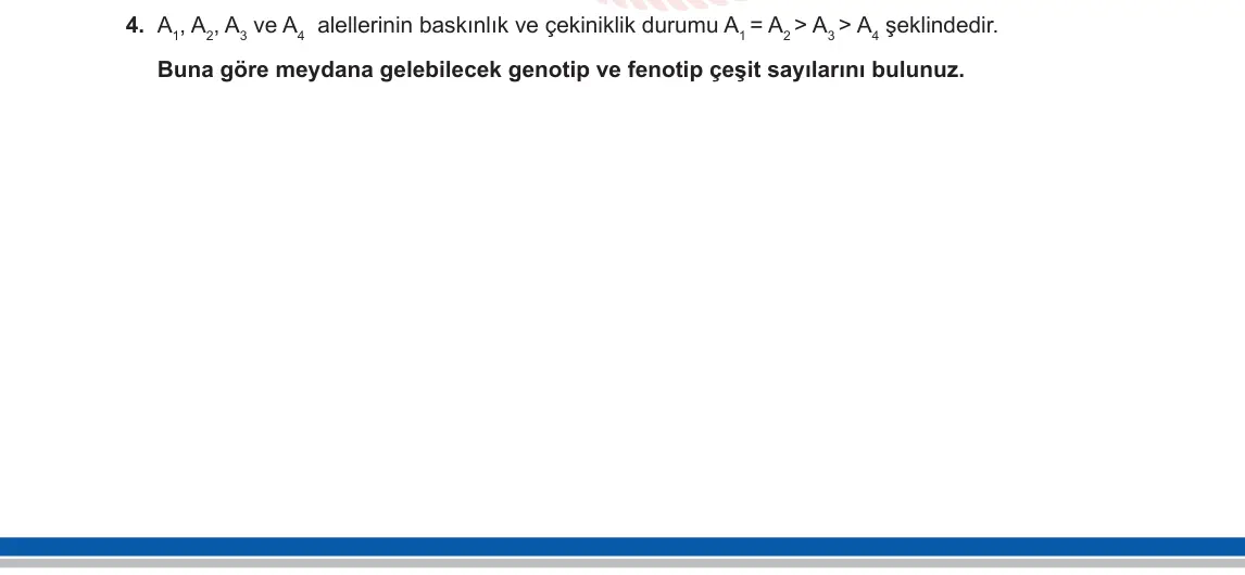 10. Sınıf Biyoloji 2023-2024 1. Dönem 2. Yazılı 1. Bölüm 4. Soru görseli