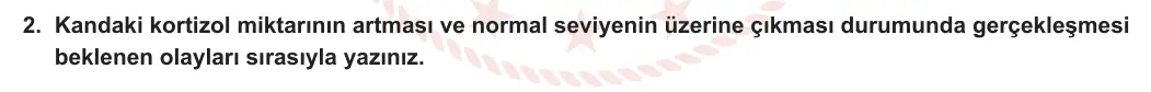 11. Sınıf Biyoloji 2023-2024 1. Dönem 2. Yazılı 3. Bölüm 2. Soru görseli