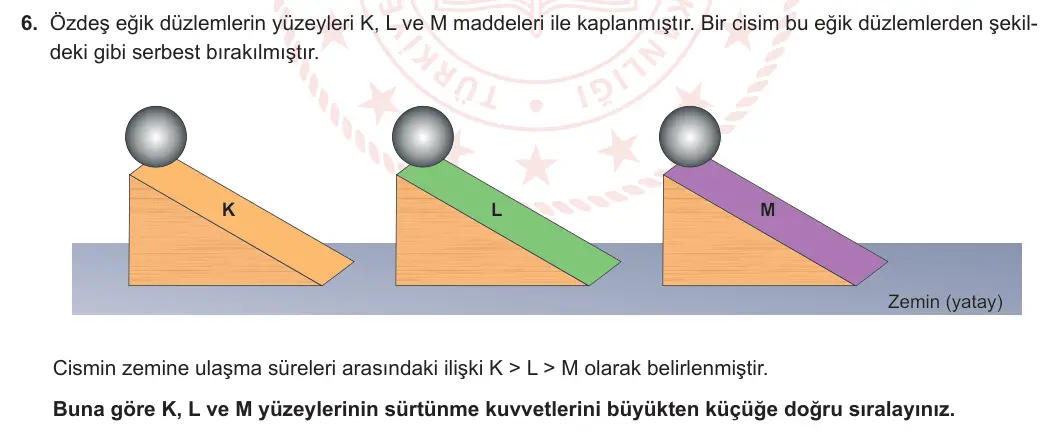 5. Sınıf Fen Bilimleri 2023-2024 1. Dönem 2. Yazılı 1. Bölüm 6. Soru görseli