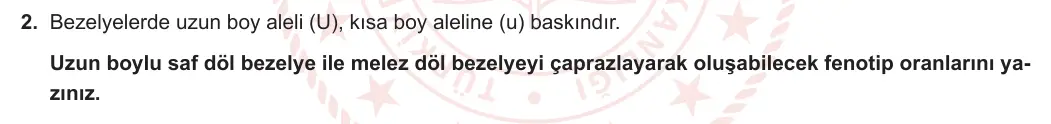 8. Sınıf Fen Bilimleri 2023-2024 1. Dönem 2. Yazılı 1. Bölüm 2. Soru görseli (1/2)