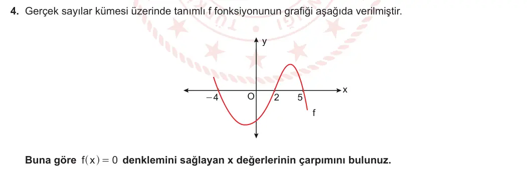 10. Sınıf Matematik 2023-2024 1. Dönem 2. Yazılı 2. Bölüm 4. Soru görseli