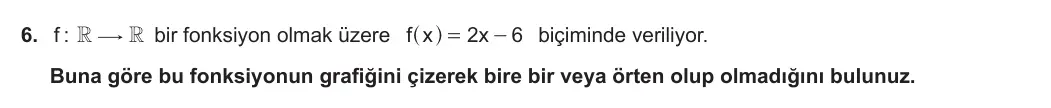 10. Sınıf Matematik 2023-2024 1. Dönem 2. Yazılı 2. Bölüm 6. Soru görseli