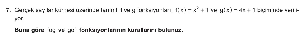 10. Sınıf Matematik 2023-2024 1. Dönem 2. Yazılı 2. Bölüm 7. Soru görseli