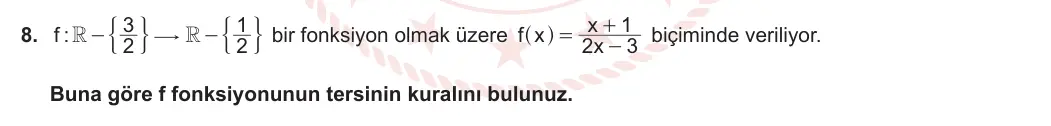 10. Sınıf Matematik 2023-2024 1. Dönem 2. Yazılı 2. Bölüm 8. Soru görseli (1/2)