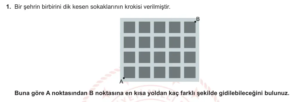 10. Sınıf Matematik 2023-2024 1. Dönem 2. Yazılı 3. Bölüm 1. Soru görseli