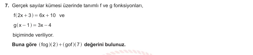 10. Sınıf Matematik 2023-2024 1. Dönem 2. Yazılı 4. Bölüm 7. Soru görseli