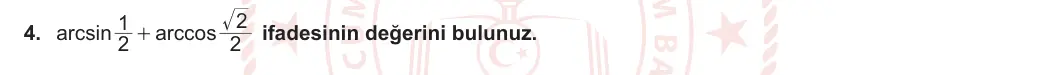 11. Sınıf Matematik 2023-2024 1. Dönem 2. Yazılı 1. Bölüm 4. Soru görseli