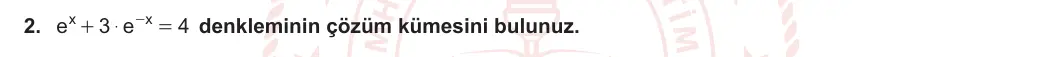 12. Sınıf Matematik 2023-2024 1. Dönem 2. Yazılı 3. Bölüm 2. Soru görseli