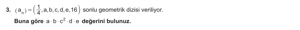 12. Sınıf Matematik 2023-2024 1. Dönem 2. Yazılı 3. Bölüm 3. Soru görseli
