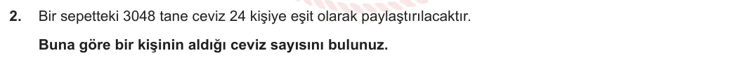 5. Sınıf Matematik 2023-2024 1. Dönem 2. Yazılı 3. Bölüm 2. Soru görseli
