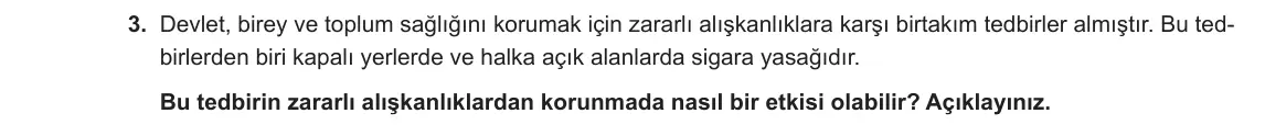 6. Sınıf Din Kültürü ve Ahlak Bilgisi 2023-2024 2. Dönem 1. Yazılı 2. Bölüm 3. Soru görseli
