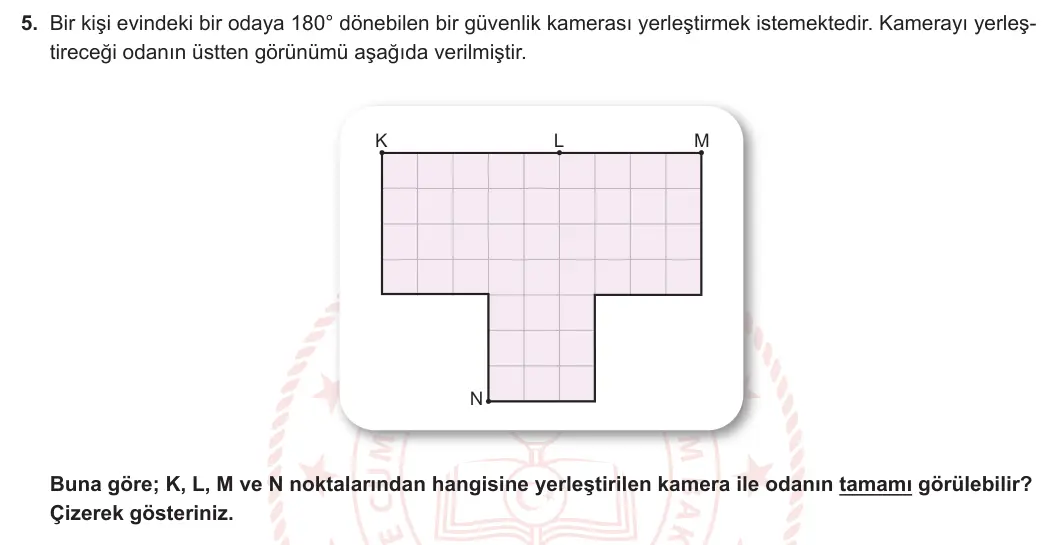 5. Sınıf Fen Bilimleri 2023-2024 2. Dönem 1. Yazılı 1. Bölüm 5. Soru görseli