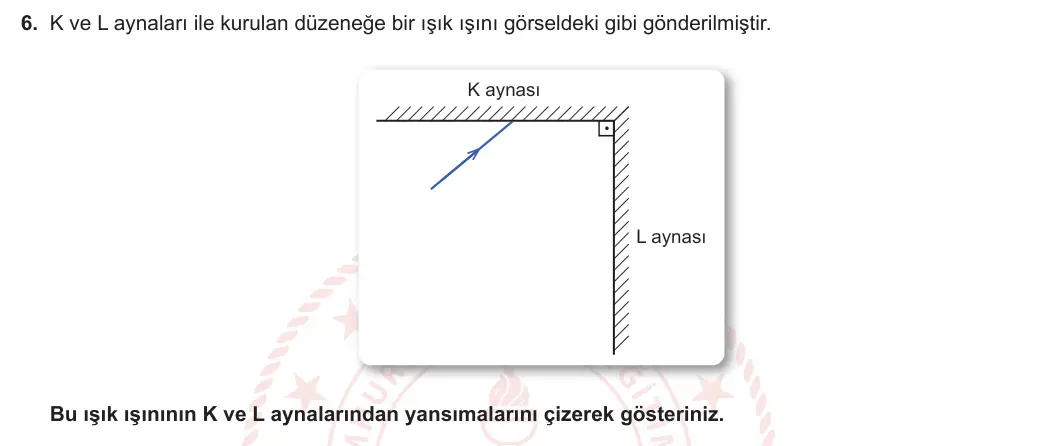 5. Sınıf Fen Bilimleri 2023-2024 2. Dönem 1. Yazılı 1. Bölüm 6. Soru görseli