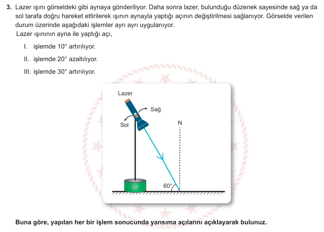 5. Sınıf Fen Bilimleri 2023-2024 2. Dönem 1. Yazılı 2. Bölüm 3. Soru görseli