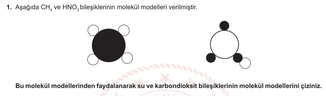 7. Sınıf Fen Bilimleri 2023-2024 2. Dönem 1. Yazılı 1. Bölüm 1. Soru görseli