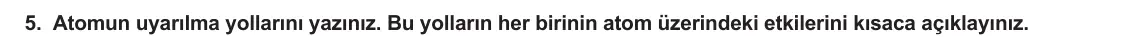 12. Sınıf Fizik 2023-2024 2. Dönem 1. Yazılı 2. Bölüm 5. Soru görseli