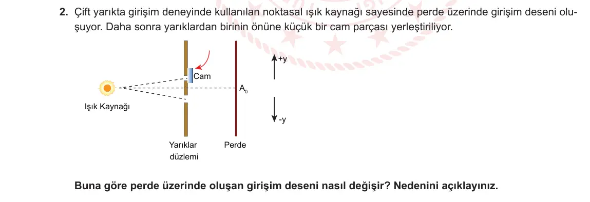 12. Sınıf Fizik 2023-2024 2. Dönem 1. Yazılı 3. Bölüm 2. Soru görseli