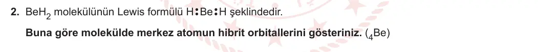 12. Sınıf Kimya 2023-2024 2. Dönem 1. Yazılı 1. Bölüm 2. Soru görseli