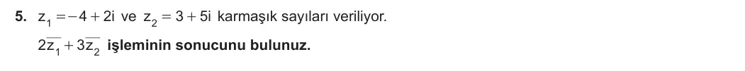 10. Sınıf Matematik 2023-2024 2. Dönem 1. Yazılı 2. Bölüm 5. Soru görseli