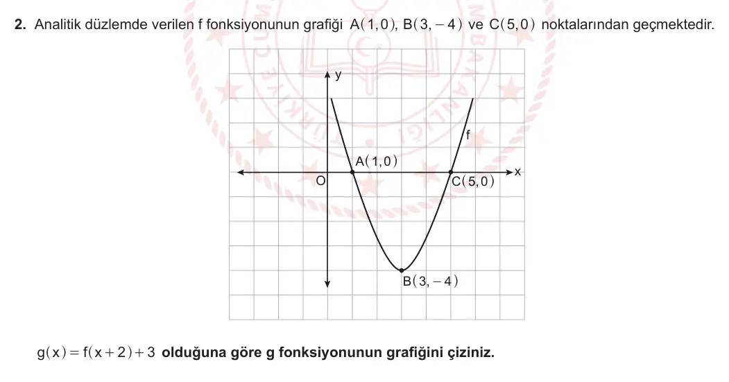 11. Sınıf Matematik 2023-2024 2. Dönem 1. Yazılı 2. Bölüm 2. Soru görseli